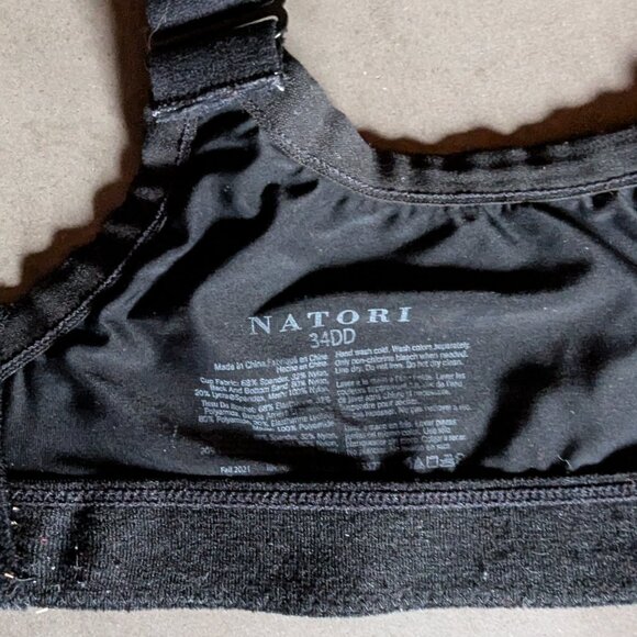 Natori Aria Full Fit Wireless Bra | Black 34DD - Picture 12 of 16